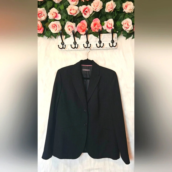 Liz Claiborne Class Pinstriped Blazer Jacket - Picture 1 of 4
